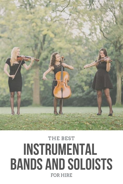 The Best Instrumental Bands And Soloists For Hire Wedding Musicians