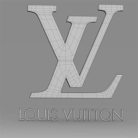 Louis Vuitton Logo 3d Model