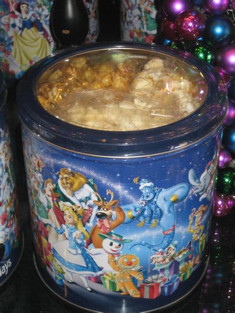 Disney Christmas Popcorn Tin This Disney Holiday Tin Comes With