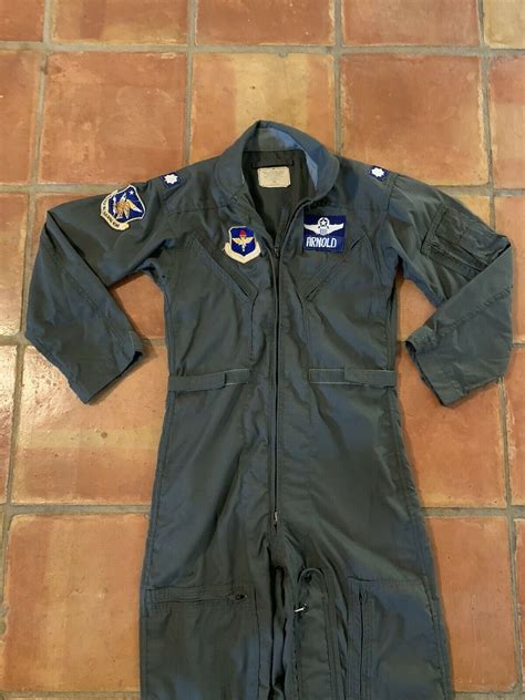 1974 Named Usaf Flight Suit Cwu 27p Small Short Coveralls Atc Etsy