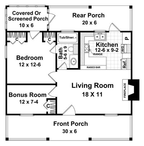 Home additions & garage plans. The Weekender 5713 - 1 Bedroom and 1.5 Baths | The House ...