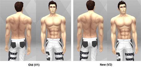 Mod The Sims Bigger Chestab Muscles For Males Images And Photos Finder
