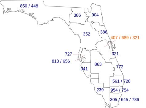 Area Codes 407 And 689 Wikipedia