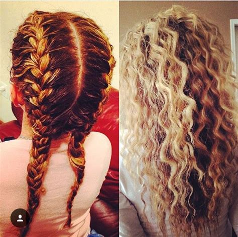 'before styling your braid, apply a spray or mousse to your locks. Easy Tricks on How to Make Your Hair Curly Overnight With ...