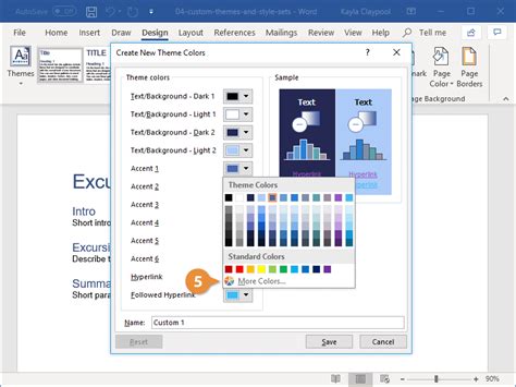 How To Save A Custom Color In Word Whitman Actim1998