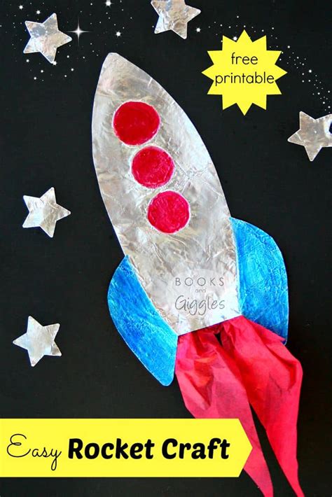 How To Make A Rocket Craft For Kids That Shines