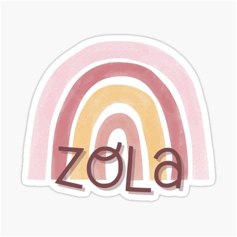 Girls Name Zola Sticker For Sale By Namesland Redbubble