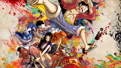 One Piece Anime Luffy Landscape X Wallpaper Teahub Io