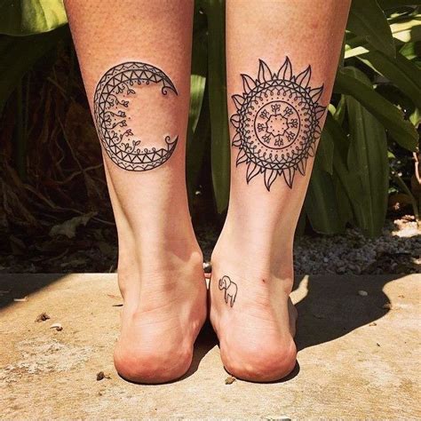 Sun Tattoos Ideas For Men And Women Moon Sun Tattoo Sun Tattoos