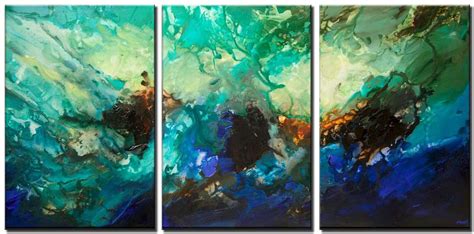 Painting For Sale Canvas Print Of Big Turquoise Abstract