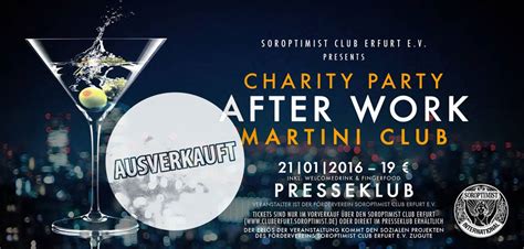 Charity Party After Work Presseklub Erfurt Club Bar Lounge