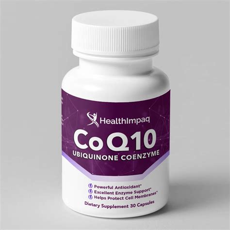 Healthimpaq Coq10 Ubiquinone Coenzyme 200mg 30 Capsules