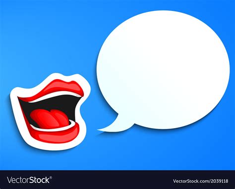 Mouth Speaking Royalty Free Vector Image Vectorstock
