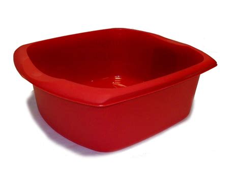 Addis Plastic Rectangular Large Washing Up Bowl Basin Red 508067