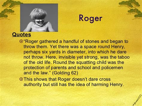 Robert explains the apparatus rigged to drop large boulders on enemies, which roger finds exciting for its violence. Lord of the Flies