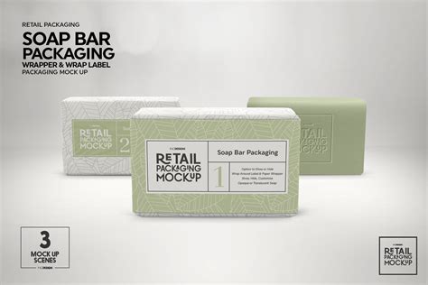 Retail Soap Bar Packaging Mockup By Inc Design Studio Thehungryjpeg