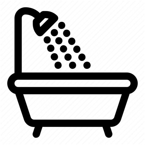 Bath Bathroom Bathtub Shower Icon Download On Iconfinder