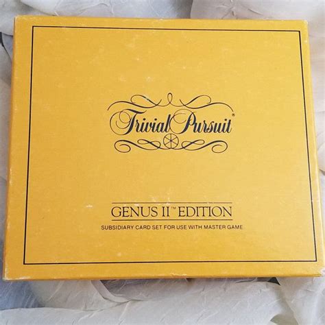 Maybe you would like to learn more about one of these? Vintage Trivial Pursuit Genus II Edition, Subsidiary Card Set, Complete Card Set, For Use With ...
