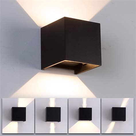 Cube Rotating Up Down Led Porch Wall Light Outdoor Indoor Bedroom10w