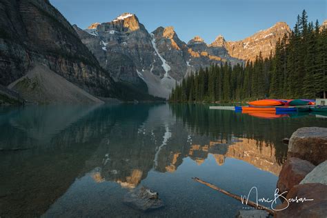 Moraine Lake Canoe Dock Canada