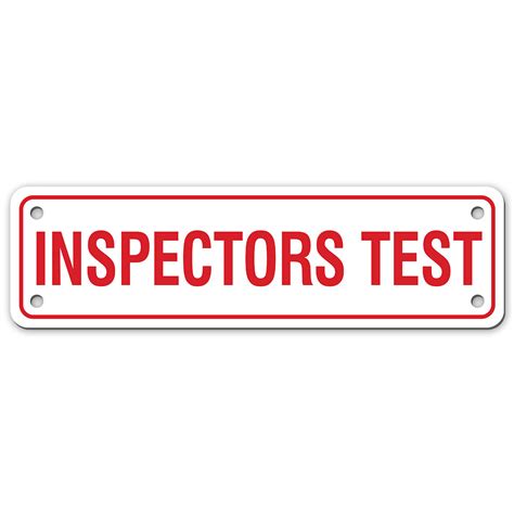 Inspectors Test Sign My Sign Station