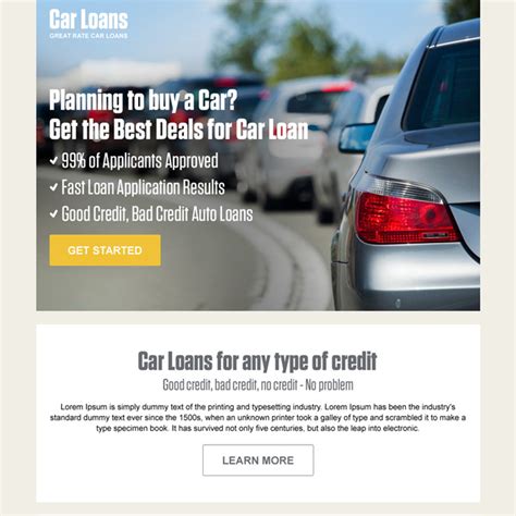 Pay half your monthly payment every two weeks. car loan pay per click converting landing page design