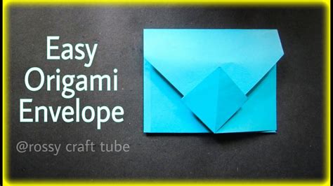 Diy Easy Origami Envelope Tutorial How To Make Envelope Youtube