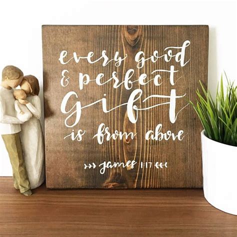 Every Good And Perfect T Hand Painted Wooden Sign Home Decor Hand
