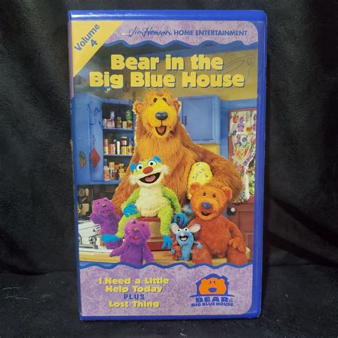 Bear In The Big Blue House Volume 4 Vhs 1998 Dura Case Closed