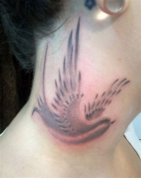 Lets Get Inked Girls Birds Neck Tattoos For Girls