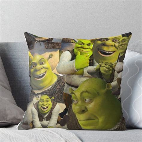 Shrek Throw Pillow For Sale By Rainyrainbow Shrek Throw Pillows