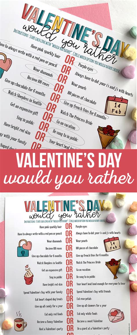 Valentines Day Would You Rather Printable Laptrinhx News