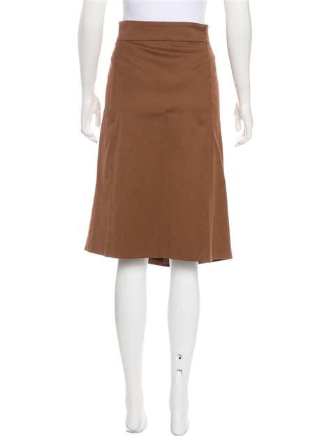 Akris Punto Knee Length Pencil Skirt Clothing Wak32525 The Realreal