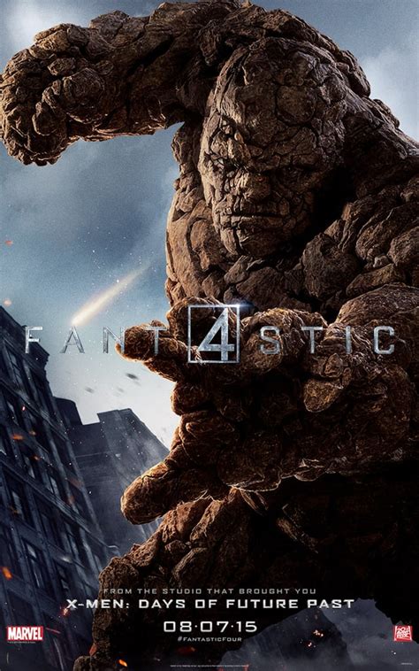 Jamie Bell As Ben Grimm The Thing Fantastic Four Character Posters
