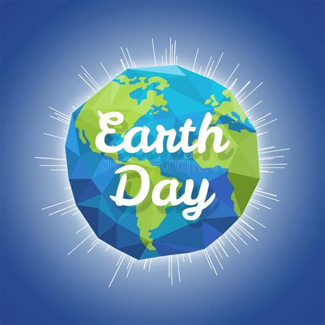 Earth Day Low Poly Background Earth Day Ecology And Nature Concepts
