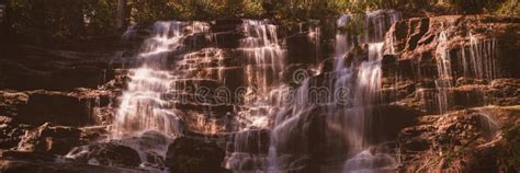 Waterfall On Sunny Day Stock Photo Image Of Scenic 135798734