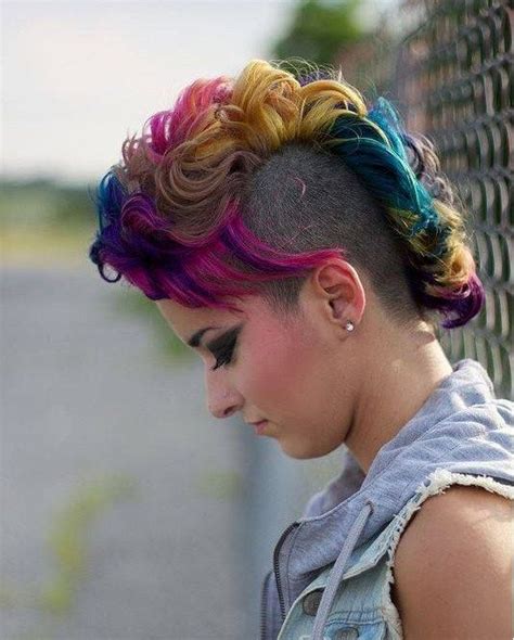 35 Stunning Curly Mohawk Hairstyles — Cuteness And Boldness Check More At