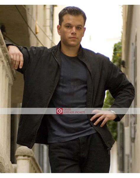 Buy Jason Bourne Ultimatum Jacket Matt Damon Black Jacket