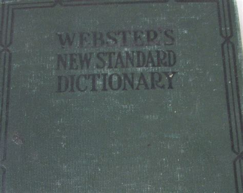 Vintage Websters New Standard Dictionary Students Common School