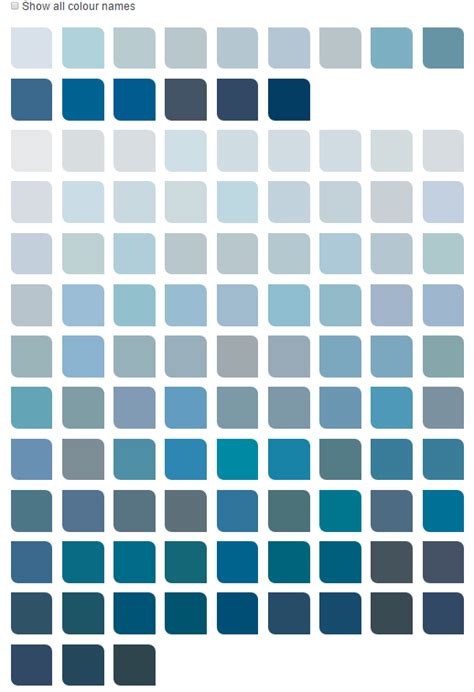 Dulux Muted Blues Color Chart Dulux Colour Chart Blue Paint Color