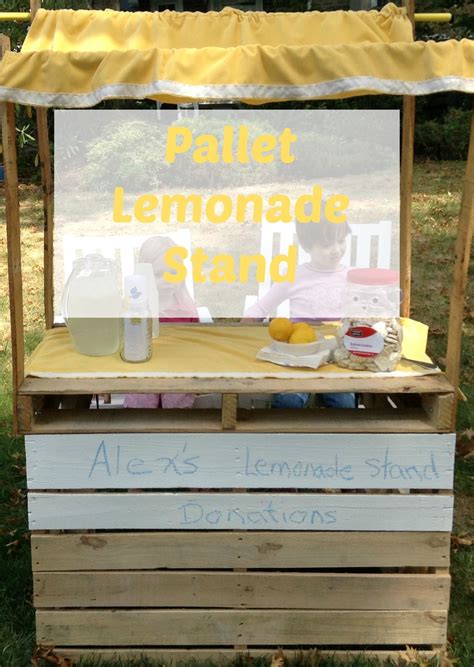 how to build a lemonade stand from pallets lemonade stand diy lemonade