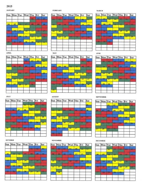 Firefighter Schedule Calendar Example Calendar Printable