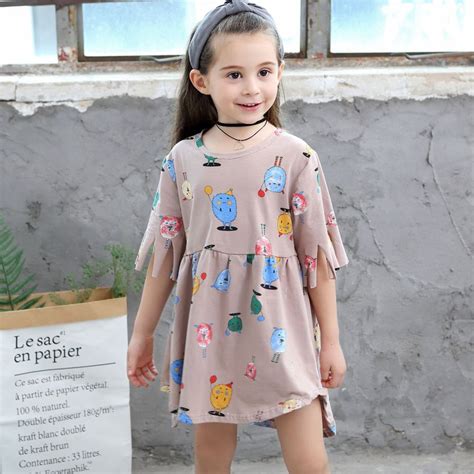 Baby Girls Clothes Little Girl Summer Dresses 2018 Cotton Children Girl