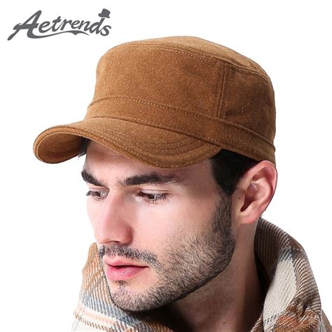 Buy Aetrends Winter Suede Hats For Men Baseball Cap
