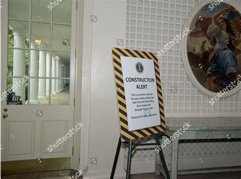 Sign Palm Room White House West Editorial Stock Photo Stock Image
