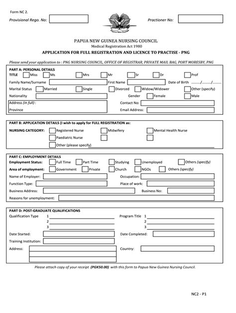 nursing council registration form pdf fill online printable fillable blank pdffiller