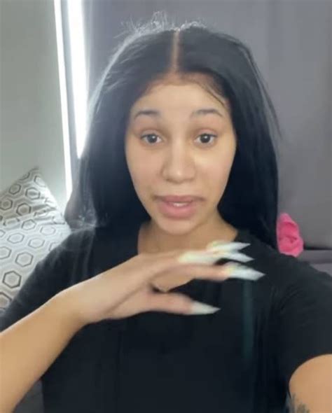 Cardi B Stuns Fans With Make Up Free Video Hello