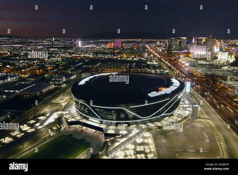 An Aerial View Of Allegiant Stadium Wednesday Feb 3 2021 In Las