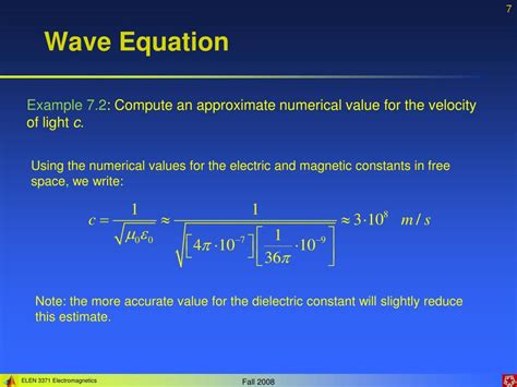 PPT - Lecture 7: Helmholtz Wave Equations and Plane Waves PowerPoint Presentation - ID:381800