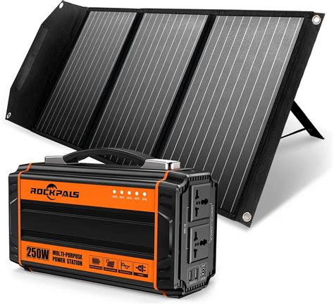 Rockpals Foldable 60w Solar Panel Charger Rockpals 250w